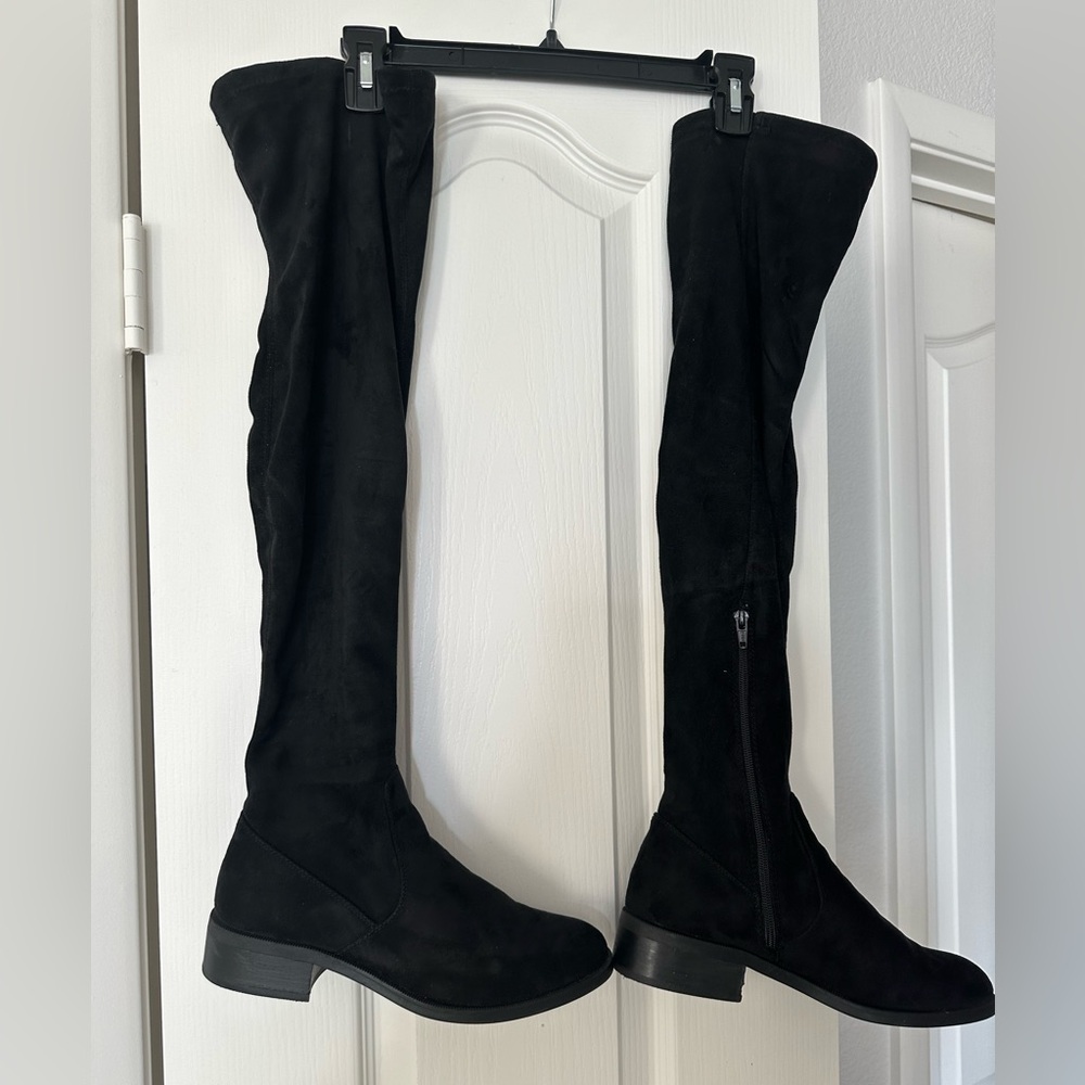 Aldo Suede Over the Knee Stretch Boots